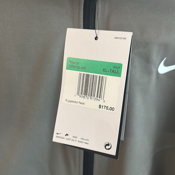 Nike Storm-FitAdv Men Golf Vest X-Large Tall Style DR9702-040 Olive/Grey - Picture 6 of 9